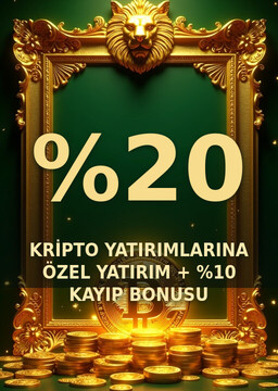 KRİPTO YATIRIMLARINA ÖZEL %20 YATIRIM + %10 KAYIP BONUSU